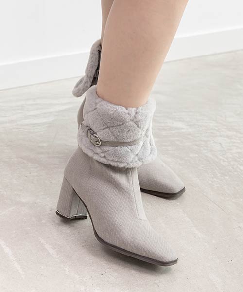 【再入荷】4WAYキルティングファーブーツ