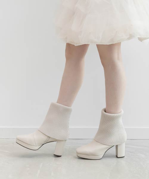 2WAY ニットカバーショートブーツ