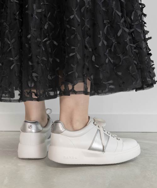 【SALE】モノグラムパーツコンビデザインスニーカー