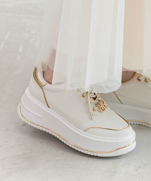 2WAY モノグラムパーツボリュームスニーカー