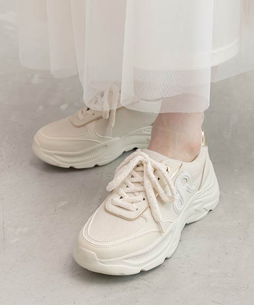 モノグラムデザインボリュームソールスニーカー