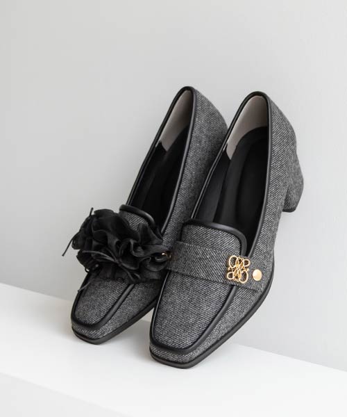 2WAYベルトヒールアップローファー