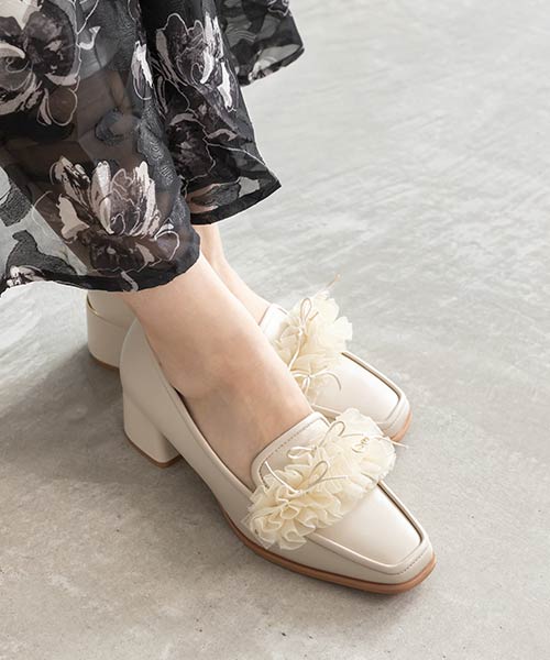 2WAYベルトヒールアップローファー