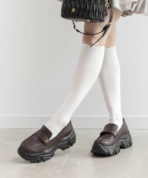 ボリュームソールスニーカーライクローファー