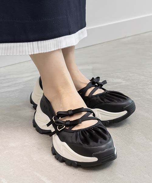 2WAY リボンクロスベルトスニーカー