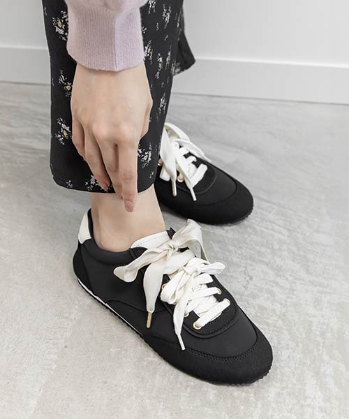 ダブルリボンロープロファイルスニーカー