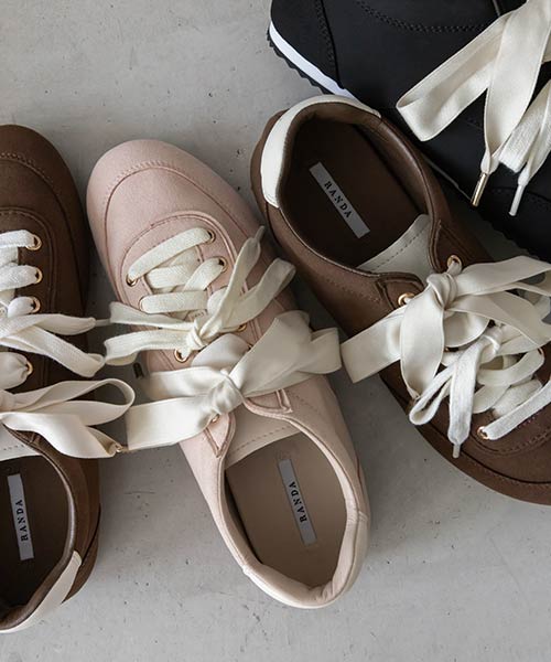 ダブルリボンロープロファイルスニーカー