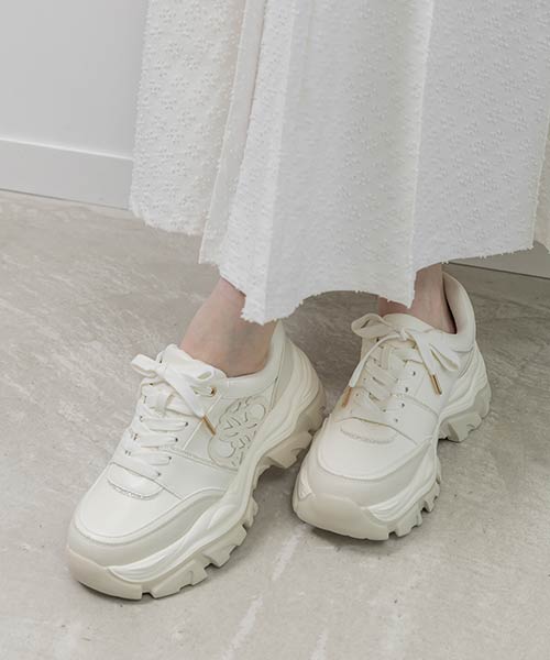 【26SS】モノグラムカッティングデザインスニーカー