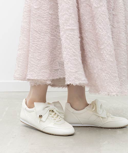 2WAY サテンリボンロープロファイルスニーカー