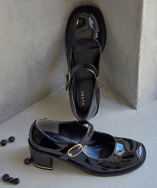 ヒールアップメリージェーンパンプス