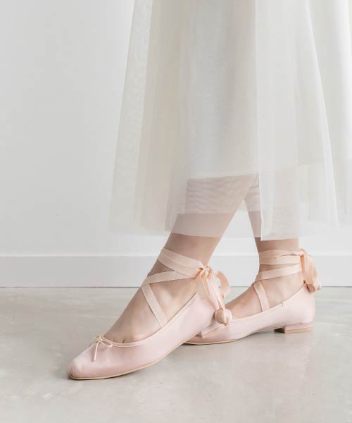 【Tulip Collection】2WAY チューリップレースアップバレエシューズ