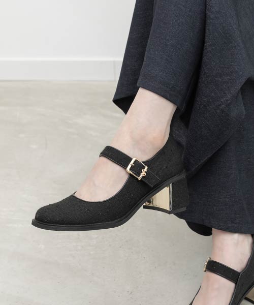 ヒールアップメリージェーンパンプス