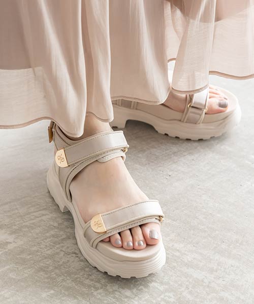 【SALE】モノグラムベルトスポーツサンダル