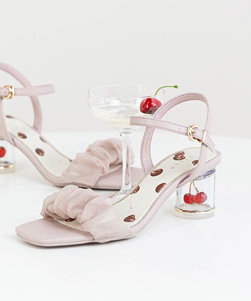 【Cherry Collection】チェリーヒールストラップサンダル