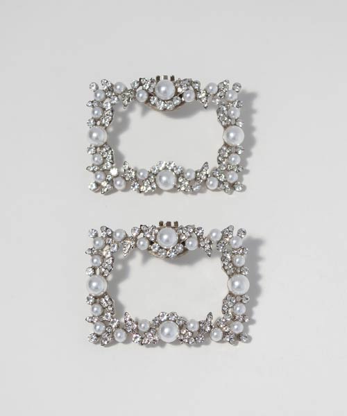 パールビジューシューズクリップ