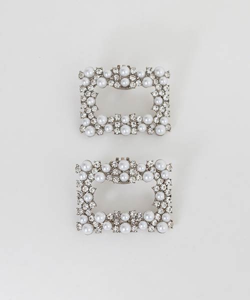 パールビジューシューズクリップ