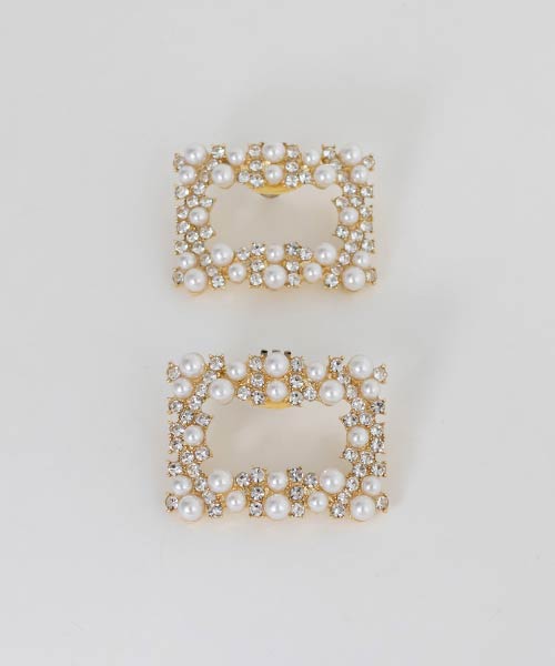 パールビジューシューズクリップ