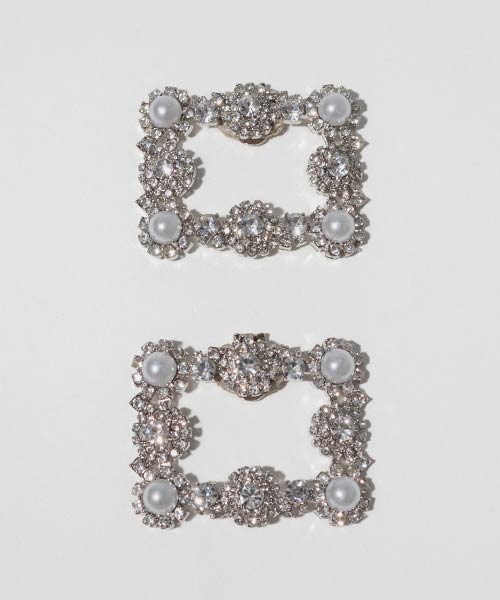 【26SS】ビジュー×パールシューズクリップ