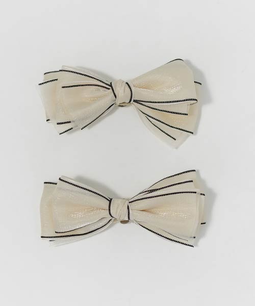 【26SS】配色リボンシューズクリップ